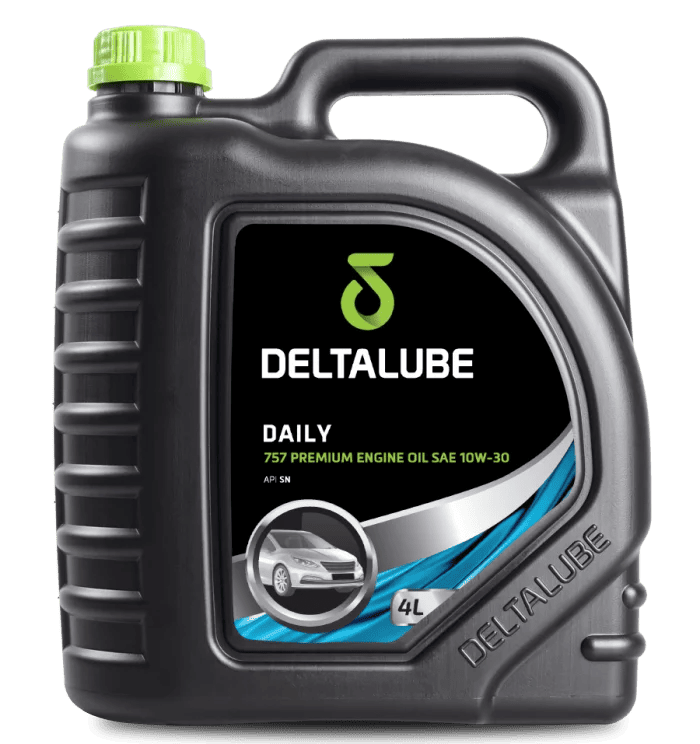 Deltalube Daily 757 Premium Oli Mesin SAE 10W-30 API SN | Mobil (4L)